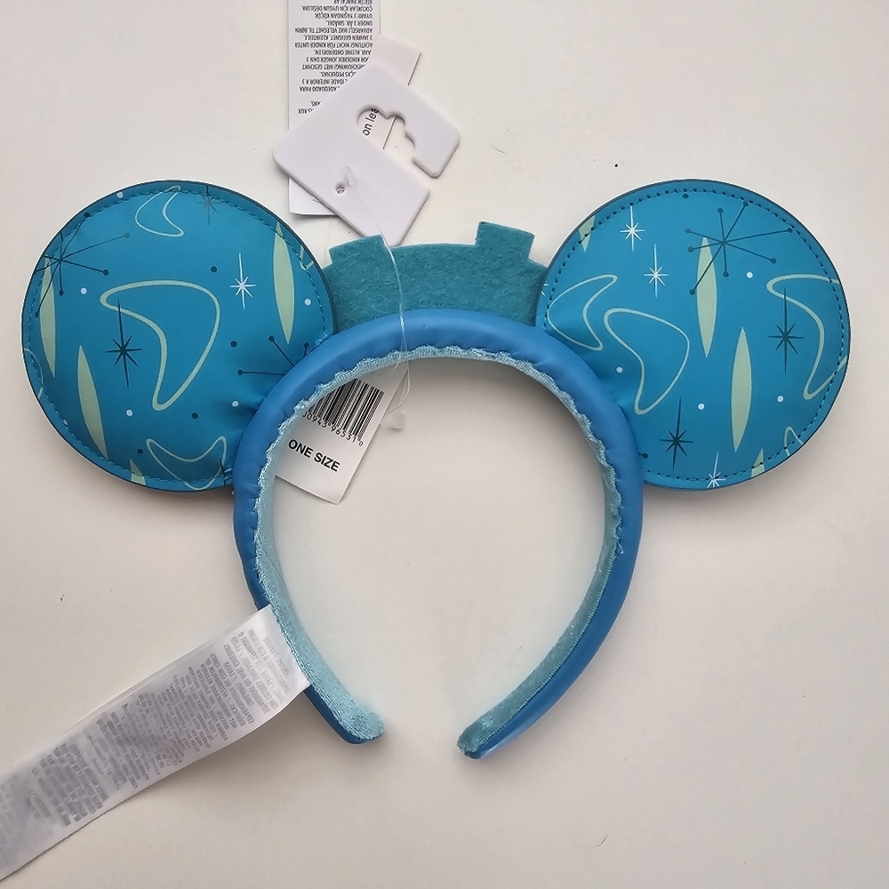 NWT Disneyland Tommorowland Retro Disney Mickey Ears Blue Galactic - Picture 12 of 14